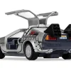 DMC DeLorean Time Machine with Doc Brown Figure Back to the Future 1985 Movie Diecast Model Car Corgi CC05503