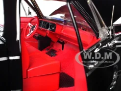 1979 Dodge Adventurer Sweptline Pickup Truck Black with Red Interior 
