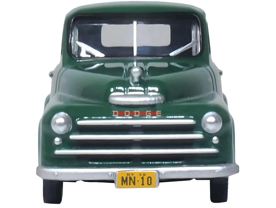 1948 Dodge B 1B Pickup Truck Green Railway Express Agency 1/87 (HO) Scale Diecast Model Car Oxford Diecast 87DP48004