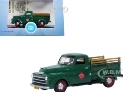 1948 Dodge B 1B Pickup Truck Green Railway Express Agency 1/87 (HO) Scale Diecast Model Car Oxford Diecast 87DP48004