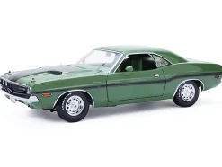 1970 Dodge Challenger R/T Hemi F8 Green with Black Stripes and Green Interior 