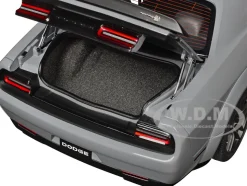 2022 Dodge Challenger R T Scat Pack Widebody Smoke Show Gray 1/18 Model Car Autoart 71774