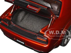 2022 Dodge Challenger R T Scat Pack Widebody Sinamon Stick Orange 1/18 Model Car Autoart 71773