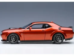 2022 Dodge Challenger R T Scat Pack Widebody Sinamon Stick Orange 1/18 Model Car Autoart 71773