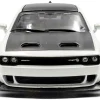 2020 Dodge Challenger SRT Hellcat Redeye Widebody White Knuckle with Matt Black Hood and Top 1/43 Diecast Model Car by Solido