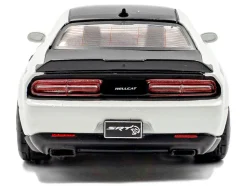 2020 Dodge Challenger SRT Hellcat Redeye Widebody White Knuckle with Matt Black Hood and Top 1/43 Diecast Model Car by Solido