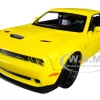 2018 Dodge Challenger SRT Hellcat Widebody Yellow 1/24 Diecast Model Car Motormax 79350