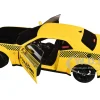 2023 Dodge Challenger SRT Hellcat Redeye Widebody Taxi "NYC Hellcab" Yellow with Black Hood and Graphics 1/18 Diecast Model Car by Solido