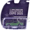 2020 Dodge Challenger SRT Hellcat Widebody F8 Green Metallic with Black Indiana Stripes "2025 Greenlight Waltersons Collector's Expo Exclusive" 1/64 Diecast Model Car by Greenlight