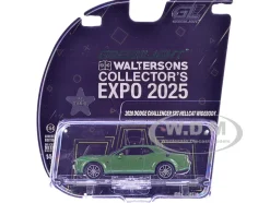 2020 Dodge Challenger SRT Hellcat Widebody F8 Green Metallic with Black Indiana Stripes "2025 Greenlight Waltersons Collector's Expo Exclusive" 1/64 Diecast Model Car by Greenlight