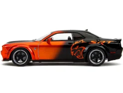 Dodge Challenger SRT Hellcat Orange Metallic and Black 