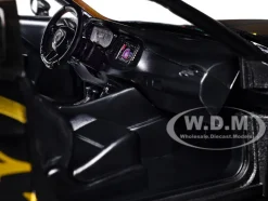 2018 Dodge Challenger SRT Hellcat Widebody Matt Black with Gold Stripes and Graphics 