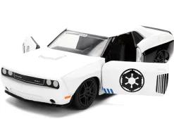 2012 Dodge Challenger SRT8 "Stormtrooper" Livery White with Graphics "Star Wars" Franchise "Hollywood Rides" Series 1/32 Diecast Model Car by Jada
