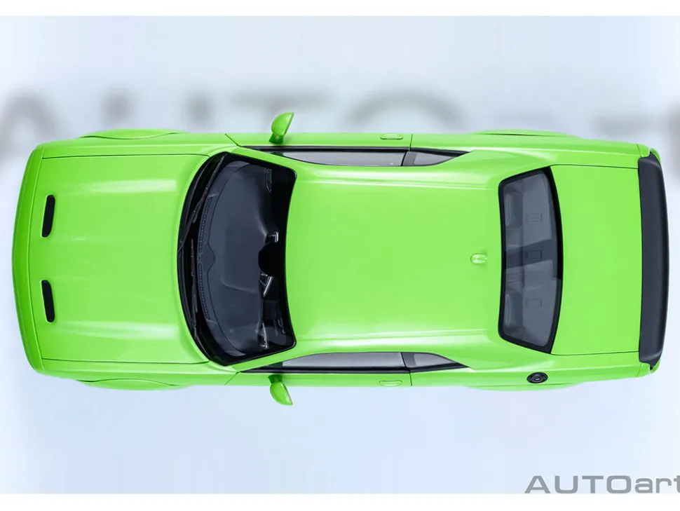 2023 Dodge Challenger SRT Super Stock Sublime Green 1/18 Model Car by Autoart