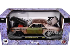 1970 Dodge Challenger T/A Rusted Limited Edition to 4050 pieces Worldwide 1/24 Diecast Model Car by M2 Machines