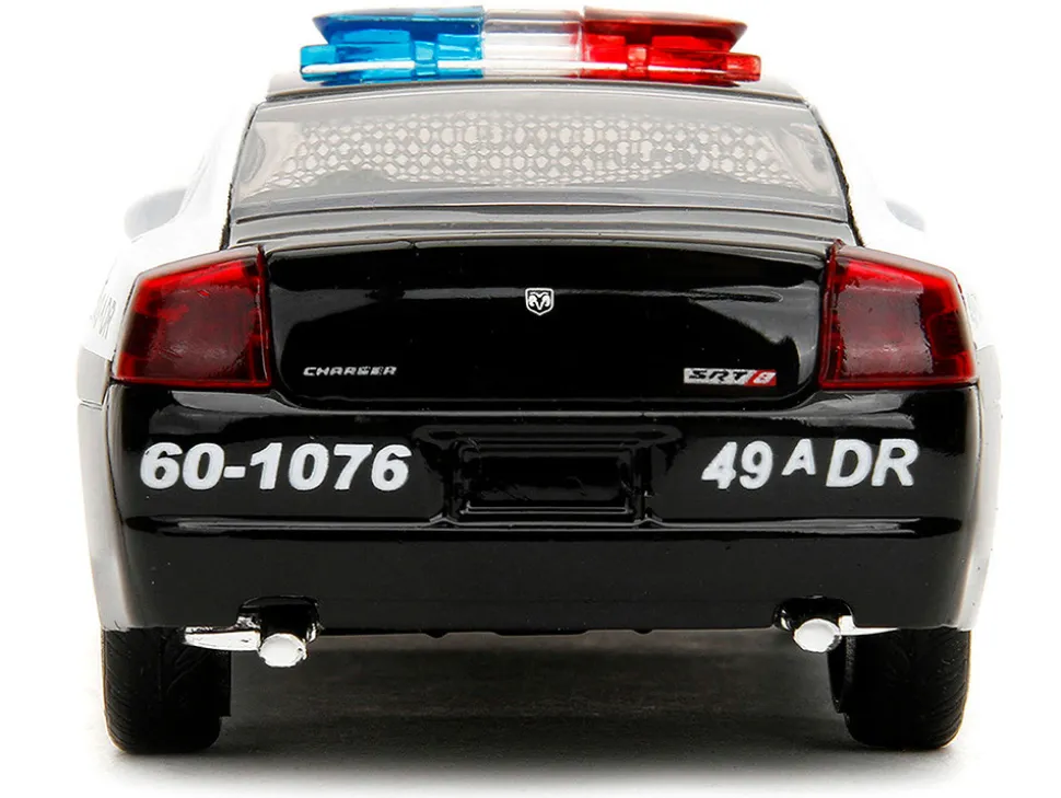 2006 Dodge Charger Police Black and White Policia Civil Fast & Furious Series 1/32 Diecast Model Car by Jada 33666