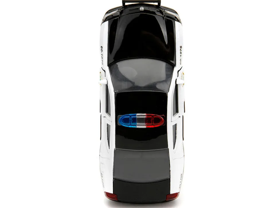 2006 Dodge Charger Police Black and White Policia Civil Fast & Furious Series 1/32 Diecast Model Car by Jada 33666