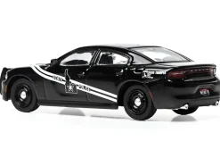 2023 Dodge Charger Pursuit "Idaho State Police" Black with White Stripes 1/64 Diecast Model by IXO Models