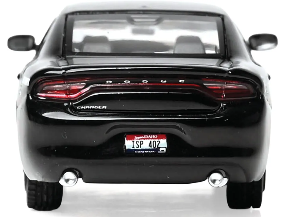 2023 Dodge Charger Pursuit "Idaho State Police" Black with White Stripes 1/64 Diecast Model by IXO Models
