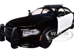 2023 Dodge Charger Pursuit Police Car Black and White 