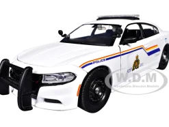 2023 Dodge Charger Pursuit Police Car "RCMP (Royal Canadian Mounted Police)" White "Law Enforcement and Public Service" Series 1/24 Diecast Model Car by Motormax