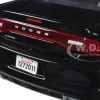 2011 Dodge Charger Pursuit Police Car Black and White with Flashing Light Bar, Front and Rear Lights and 2 Sounds 1/24 Diecast Model Car Motormax 79533