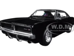 1969 Dodge Charger R/T Black 1/25 Diecast Model Car New Ray 71893 B