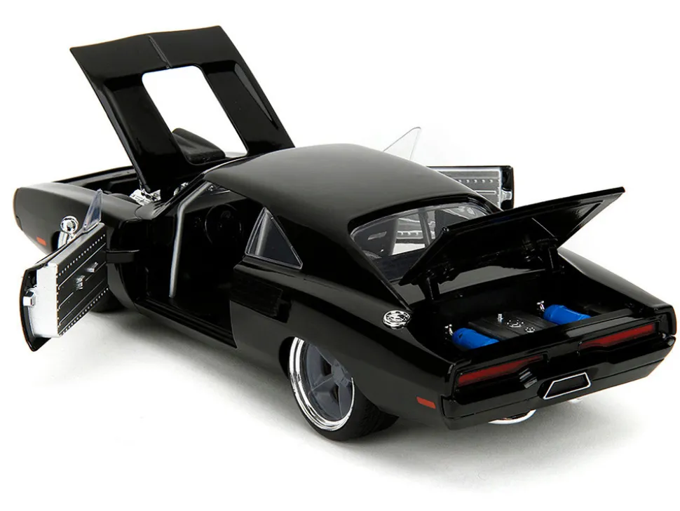 1970 Dodge Charger R/T Black "Fast X" (2023) Movie "Fast & Furious" Series 1/24 Diecast Model Car by Jada