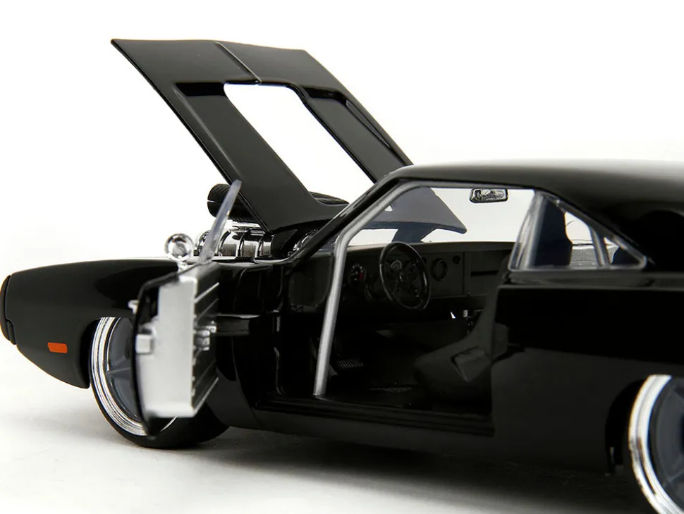 1970 Dodge Charger R/T Black "Fast X" (2023) Movie "Fast & Furious" Series 1/24 Diecast Model Car by Jada