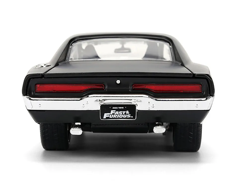 1970 Dodge Charger R/T Matt Black "Fast & Furious" (2009) Movie "Fast & Furious" Series 1/24 Diecast Model Car by Jada