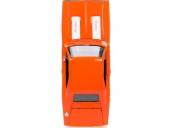 1968 Dodge Charger R/T SRT Orange with White Stripes and Graphics Bigtime Muscle Series 1/24 Diecast Model Car Jada 34197