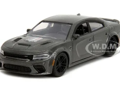 2021 Dodge Charger SRT Hellcat Gray Metallic Fast X 2023 Movie Fast & Furious Series 1/32 Diecast Model Car Jada 34473