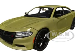 2023 Dodge Charger SXT Green Metallic Timeless Legends Series 1/24 Diecast Model Car Motormax 79387GRN