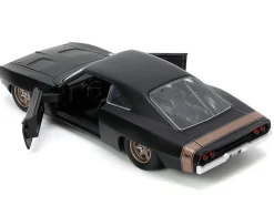 1968 Dodge Charger Widebody Matt Black with Bronze Tail Stripe 