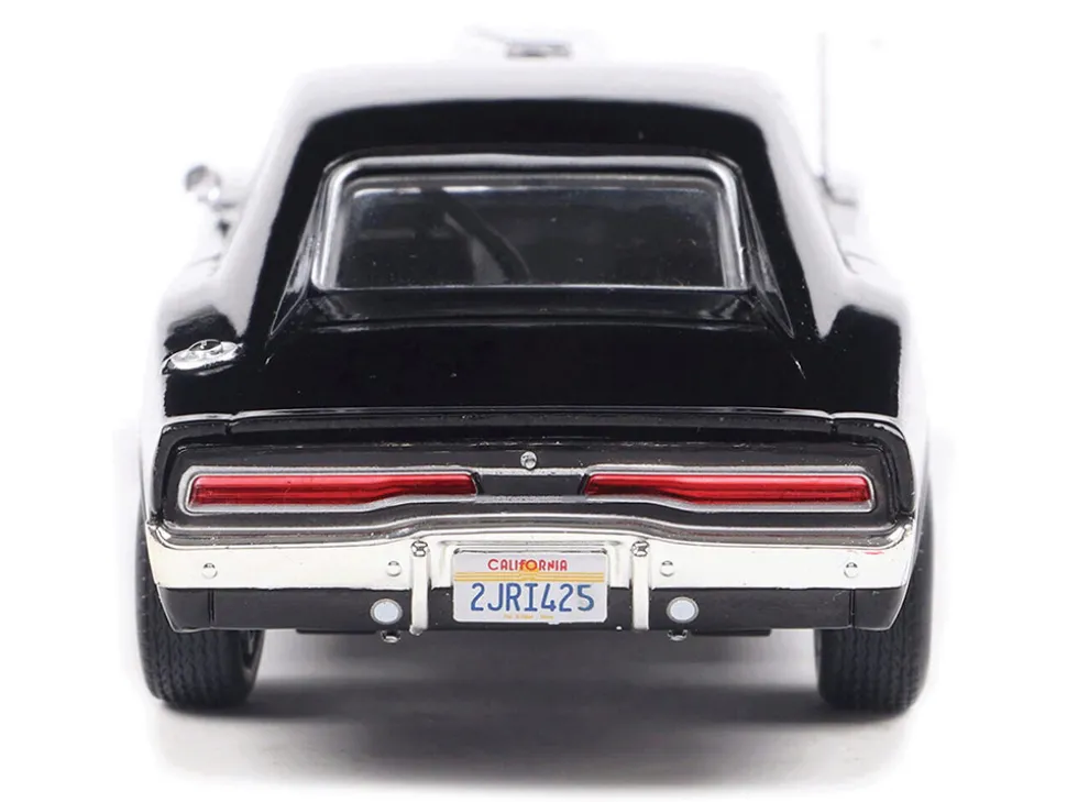 1970 Dodge Charger with Blown Engine Black 1/43 Diecast Model by IXO Models