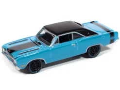 1969 Dodge Dart GTS 340 Blue with Black Top and Stripes
