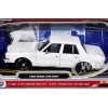 1986 Dodge Diplomat Police Car Unmarked White "Custom Builder's Kit" Series 1/24 Diecast Model Car by Motormax