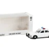 1980 1989 Dodge Diplomat Police Unmarked White with Light Bar Hot Pursuit Hobby Exclusive Series 1/64 Diecast Model Car Greenlight GL43006L