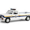 1990 Dodge Ram D250 Pickup Truck "Philadelphia, PA Police Department" White with Stripes and Utility Trailer "Hot Pursuit Hitch & Tow" Series 1 1/64 Diecast Model Cars by Greenlight
