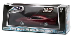 Dom's 1969 Dodge Charger Daytona Maroon "Fast and Furious 6" Movie (2013) 1/43 Diecast Model Car Greenlight 86221