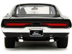Dom's 1970 Dodge Charger R/T Black and Brian's Toyota Supra Orange with Graphics Set of 2 Cars "Fast & Furious 25th Anniversary" "Fast & Furious" Series 1/24 Diecast Model Cars by Jada
