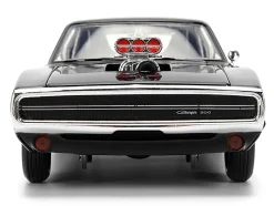 Dom's 1970 Dodge Charger R/T Black "F9" (2021) Movie "Fast & Furious" Series 1/24 Diecast Model Car by Jada