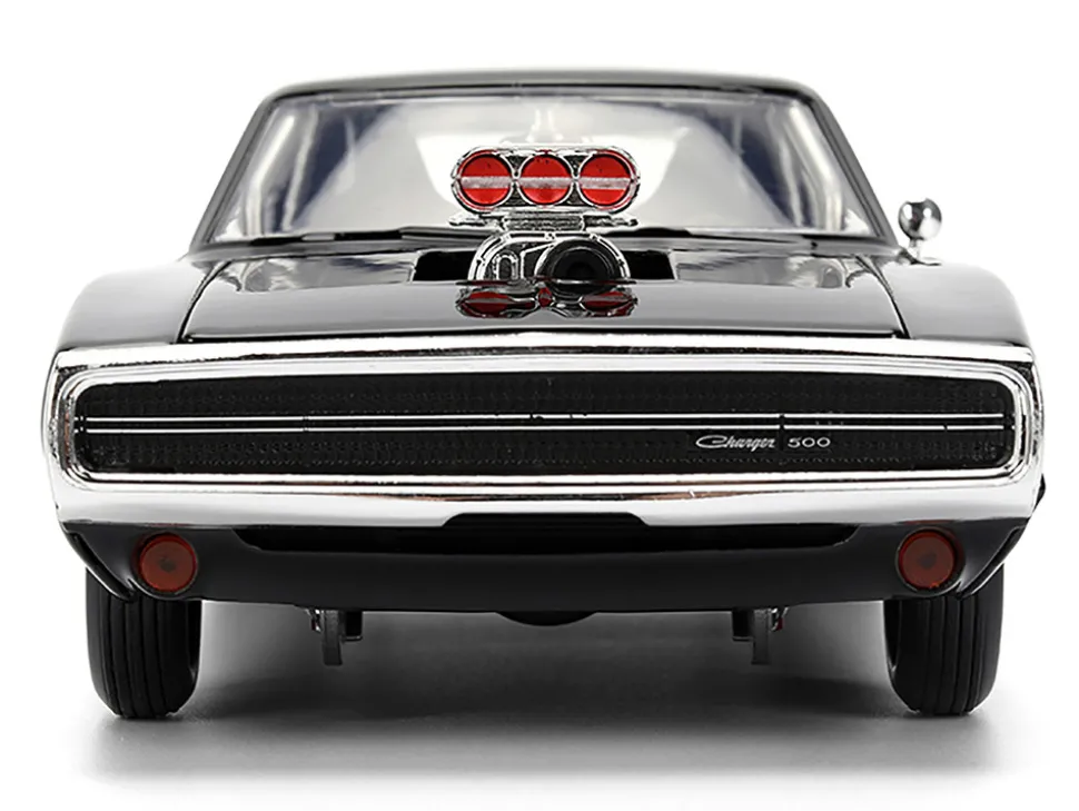 Dom's 1970 Dodge Charger R/T Black "F9" (2021) Movie "Fast & Furious" Series 1/24 Diecast Model Car by Jada