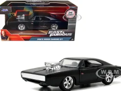 Dom's Dodge Charger R/T Matt Black Fast & Furious Movie 1/32 Diecast Model Car Jada 97214
