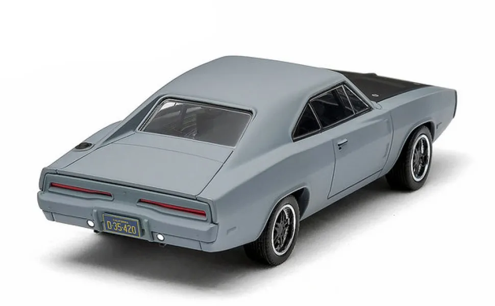 Dom's 1970 Dodge Charger R/T Primered Grey "Fast and Furious" Movie (2009) 1/43 Diecast Car Model Greenlight 86217