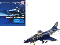 Douglas A-4F Skyhawk Aircraft "Blue Angels, Tokushima Airbase, Dr. Nakanishi, #8" (2008) United States Navy "Air Power Series" 1/72 Diecast Model by Hobby Master