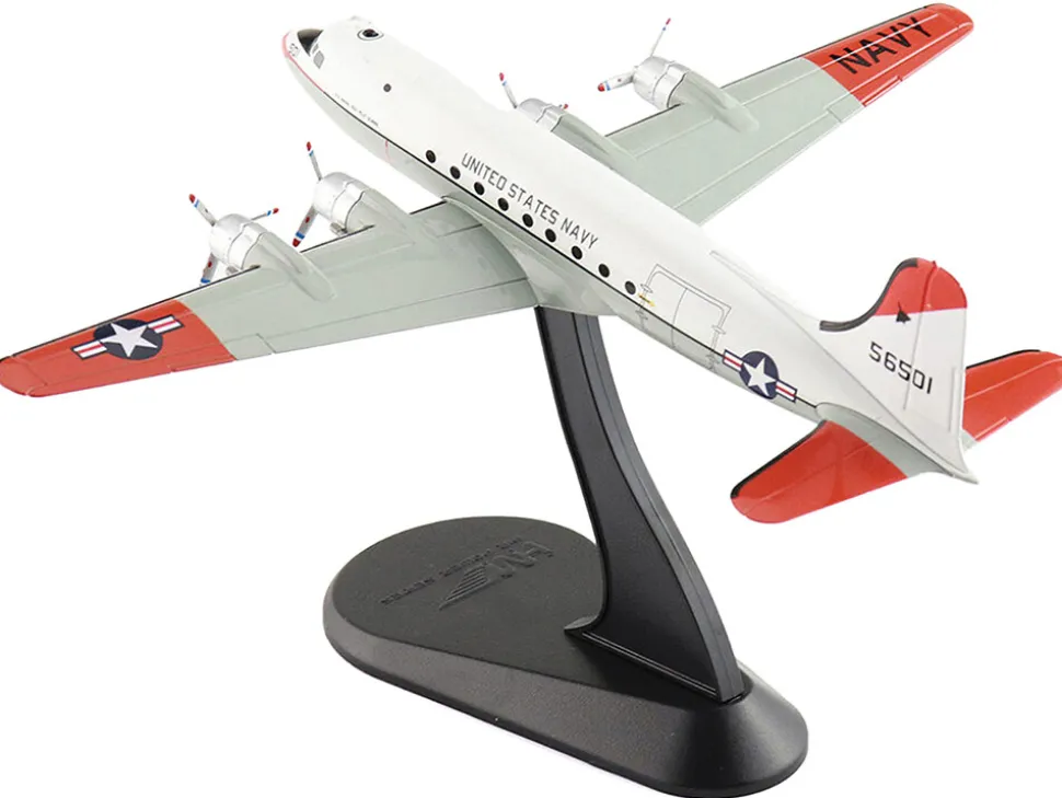 Douglas C-54Q Skymaster Transport Aircraft "US Navy Test Pilot School" (1973) United States Navy "Airliner Series" 1/200 Diecast Model by Hobby Master