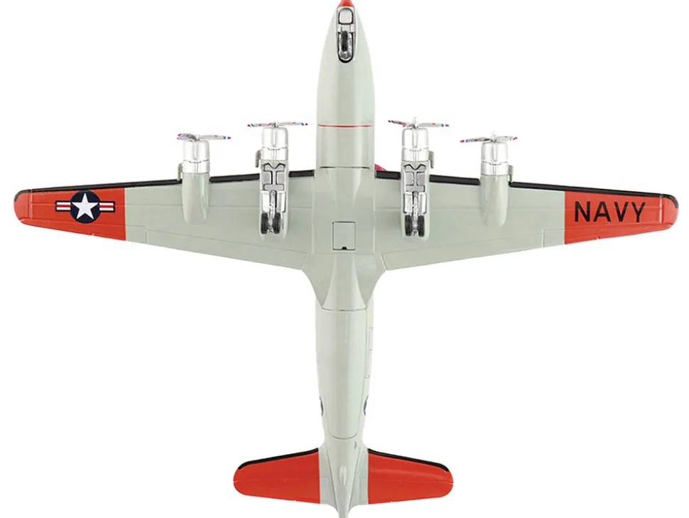 Douglas C-54Q Skymaster Transport Aircraft "US Navy Test Pilot School" (1973) United States Navy "Airliner Series" 1/200 Diecast Model by Hobby Master