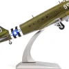 Douglas C-47 Skytrain Transport Aircraft "Night Fright, 79th Troop Carrier Squadron, 436th Troop Carrier Group, D-Day" (1944) United States Army Air Forces 1/100 Diecast Model
