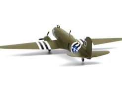 Douglas C-47 Skytrain Transport Aircraft "Night Fright, 79th Troop Carrier Squadron, 436th Troop Carrier Group, D-Day" (1944) United States Army Air Forces 1/100 Diecast Model